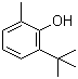 CAS # 2219-82-1, 2-tert-Butyl-6-methylphenol, 6-tert-Butyl-o-cresol, 2-(1,1-Dimethylethyl)-6-methylphenol, 6-tert-Butyl-2-methylphenol, 6-tert-Butyl-o-methylphenol, 6-tert-Butyl-2-cresol, 2-Methyl-6-tert-butylphenol