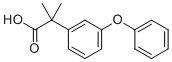structure of CAS# 222191-15-3, 2-methyl-2-(3-phenoxyphenyl)propanoic Acid