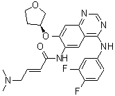 CAS # 2223677-62-9, (2E)-N-[4-[(3,4-Difluorophenyl)amino]-7-[[(3S)-tetrahydro-3-furanyl]oxy]-6-quinazolinyl]-4-(dimethylamino)-2-butenamide