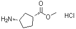 structure of CAS# 222530-29-2, Methyl cis-3-aminocyclopentanecarboxylate hydrochloride