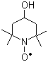 4-羟基-2,2,6,6-四甲基哌啶-1-氧自由基分子结构 (CAS 2226-96-2)