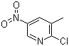 2-Chloro-3-methyl-5-nitropyridine molecular structure (CAS 22280-56-4)