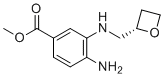 structure of CAS# 2230200-74-3, Methyl (S)-4-amino-3-((oxetan-2-ylmethyl)amino)benzoate