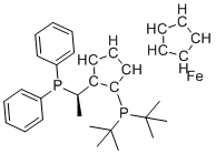 structure of CAS# 223120-71-6, (1Sp)-1-[Bis(1,1-dimethylethyl)phosphino]-2-[(1R)-1-(diphenylphosphino)ethyl]ferrocene