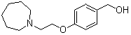 structure of CAS# 223251-16-9, 4-(2-Azepan-1-ylethoxy)benzyl alcohol