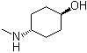 反式-4-(甲基氨基)环己烷-1-醇分子结构 (CAS 22348-44-3)