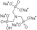 氨基三甲叉膦酸五钠盐分子结构 (CAS 2235-43-0)