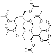 structure of CAS# 22352-19-8, beta-D-麦芽糖八乙酸酯
