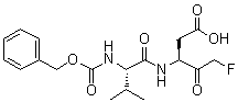 CAS # 223568-55-6, (3S)-5-Fluoro-3-[[(2S)-3-methyl-1-oxo-2-[[(phenylmethoxy)carbonyl]amino]butyl]amino]-4-oxopentanoic acid, EP 1013, F 1013