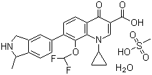 structure of CAS# 223652-90-2, Garenoxacin mesylate hydrate