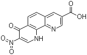structure of CAS# 223664-42-4, 7,10-二氢-8-硝基-7-氧代-1,10-菲罗啉-3-羧酸