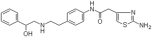 Mirabegron molecular structure (CAS 223673-61-8)