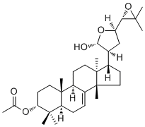 CAS # 22415-24-3, Turreanthin A, (20S)-21,23:24,25-Diepoxy-13alpha,14beta,17betaH-lanost-7-ene-3alpha,21-diol 3-acetate