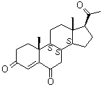 CAS # 2243-08-5, 6-Ketoprogesterone, Pregn-4-ene-3,6,20-trione, 6-Oxoprogesterone, NSC 76757