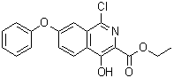 CAS 登录号：2244489-55-0, 1-氯-4-羟基-7-苯氧基异喹啉-3-羧酸乙酯