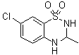 CAS # 22503-72-6, 7-Chloro-3,4-dihydro-3-methyl-2H-1,2,4-benzothiadiazine 1,1-dioxide, IDRA 21