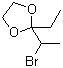 structure of CAS# 22515-81-7, 2-(1-Bromoethyl)-2-ethyl-1,3-dioxolane