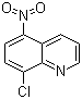 8-氯-5-硝基喹啉分子结构 (CAS 22539-55-5)