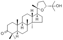 CAS 登录号：22549-21-9, Ocotillone, (20R,24S)-20,24-环氧-25-羟基达马树脂-3-酮