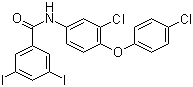 structure of CAS# 22662-39-1, Rafoxanide