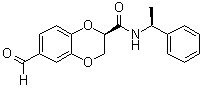CAS 登录号：227091-47-6, (2R)-6-甲酰基-2,3-二氢-N-[(1S)-1-苯基乙基]-1,4-苯并二恶英-2-甲酰胺