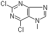 2,6-二氯-7-甲基嘌呤分子结构 (CAS 2273-93-0)