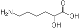 2-羟基-6-氨基己酸分子结构 (CAS 2279-99-4)