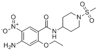 CAS # 2280088-44-8, Cinitapride Impurity 8, 4-amino-2-ethoxy-N-(1-(methylsulfonyl)piperidin-4-yl)-5-nitrobenzamide