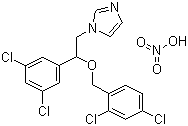 structure of CAS# 22832-87-7, Miconazole nitrate