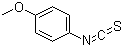 4-甲氧基苯基异硫氰酸酯分子结构 (CAS 2284-20-0)