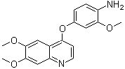 4-[(6,7-二甲氧基喹啉-4-基)氧基]-2-甲氧基苯胺分子结构 (CAS 228559-85-1)
