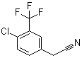 4-氯-3-三氟甲基苯乙腈分子结构 (CAS 22902-82-5)