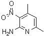 2-氨基-4,6-二甲基-3-硝基吡啶分子结构 (CAS 22934-23-2)
