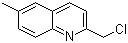 2-(氯甲基)-6-甲基喹啉分子结构 (CAS 22989-38-4)