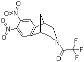structure of CAS# 230615-59-5, 2,3,4,5-Tetrahydro-7,8-dinitro-3-(trifluoroacetyl)-1,5-methano-1H-3-benzazepine
