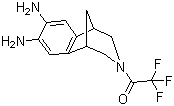 structure of CAS# 230615-69-7, 2,3,4,5-Tetrahydro-3-(trifluoroacetyl)-1,5-methano-1H-3-benzazepine-7,8-diamine