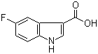 structure of CAS# 23077-43-2, 5-Fluoroindole-3-carboxylic acid