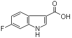 6-氟-1H-吲哚-3-羧酸分子结构 (CAS 23077-44-3)