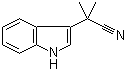 structure of CAS# 23078-29-7, alpha,alpha-Dimethylindole-3-acetonitrile