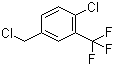 structure of CAS# 23131-73-9, 4-Chloro-3-(trifluoromethyl)benzyl chloride