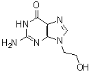 structure of CAS# 23169-33-7, 9-(2'-Hydroxyethyl)guanine