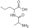structure of CAS# 2325-18-0, DL-Alanyl-DL-norvaline