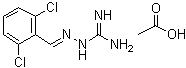 structure of CAS# 23256-50-0, Guanabenz monoacetate