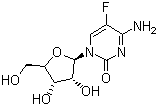 structure of CAS# 2341-22-2, 5-Fluorocytidine