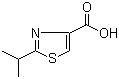 2-异丙基-1,3-噻唑-4-甲酸分子结构 (CAS 234445-61-5)