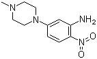 structure of CAS# 23491-48-7, 5-(4-Methylpiperazin-1-yl)-2-nitroaniline