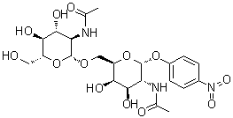 CAS 登录号：235752-73-5, 4-硝基苯基 2-(乙酰氨基)-6-O-[2-(乙酰氨基)-2-脱氧-beta-D-吡喃葡萄糖基]-2-脱氧-alpha-D-吡喃半乳糖苷