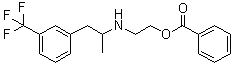 CAS # 23602-78-0, Benfluorex, 1-(m-Trifluoromethylphenyl)-2-(benzoyloxy)ethylaminopropane, Benfluramate, Minolip, N-(2-Benzoyloxyethyl)norfenfluramine, S 780, SE 780
