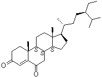 豆甾-4-烯-3,6-二酮分子结构 (CAS 23670-94-2)