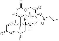 structure of CAS# 23674-86-4, Difluprednate